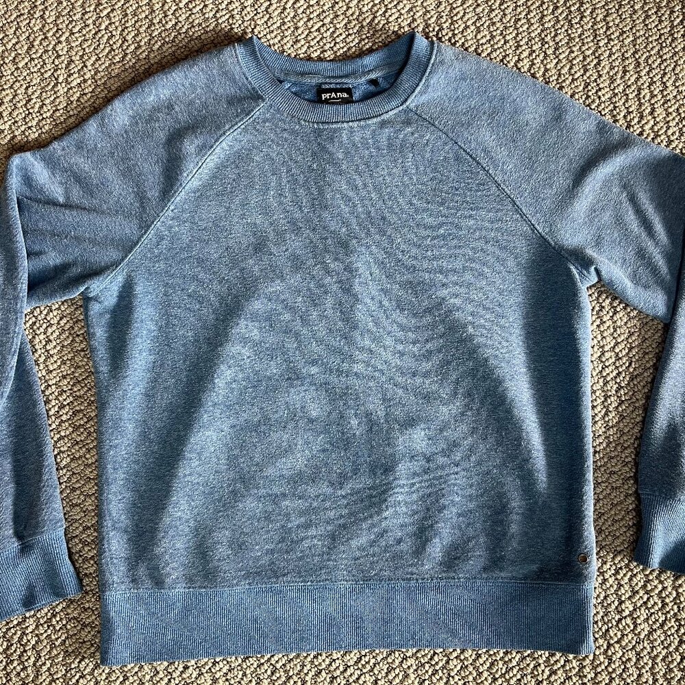 Prana Cozy Blue Sweatshirt Size S